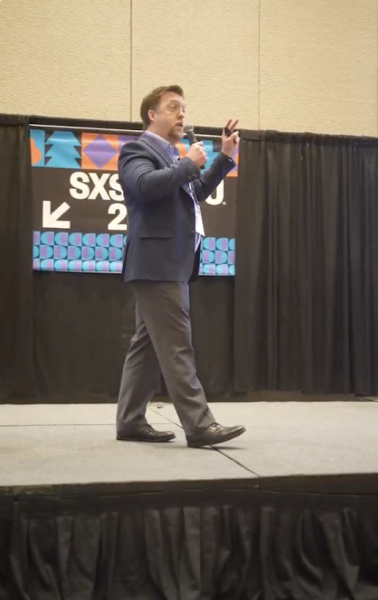 Josh Eyler presents at SXSW Education Conference last spring on the harm of the grading system and culture in the US education system. 